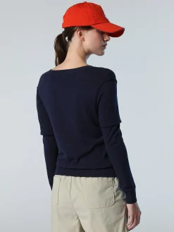 Outlet^North Sails 'Aloe V-neck Top NAVY BLUE