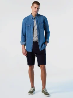 Shorts^North Sails 'America Gabardine Cargo Shorts NAVY BLUE