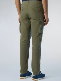 Trousers^North Sails 'America Poplin Cargo Pants DUSTY OLIVE