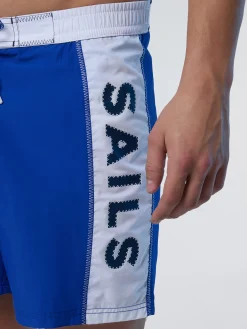 Beachwear^North Sails 'Board Shorts With Side Panels SURF BLUE
