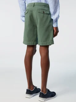 Outlet^North Sails 'Chino Shorts With Pleats MILITARY GREEN
