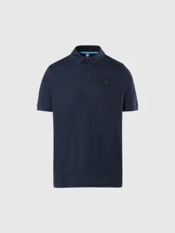 Polo Shirts^North Sails Cotton And TENCEL NAVY BLUE