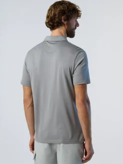 Polo Shirts^North Sails Cotton And TENCEL SLATE GREY