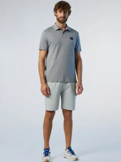 Polo Shirts^North Sails Cotton And TENCEL SLATE GREY