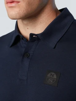 Outlet^North Sails 'Cotton And Tencel Polo Shirt NAVY BLUE