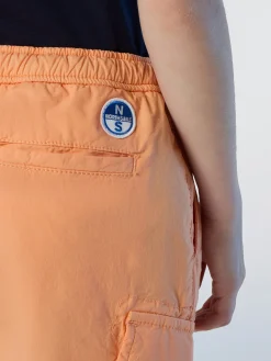 Shorts^North Sails 'Drawstring Cargo Shorts TANGERINE