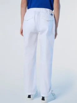 Trousers^North Sails 'Drawstring Chino Pants WHITE