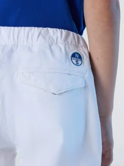 Trousers^North Sails 'Drawstring Chino Pants WHITE
