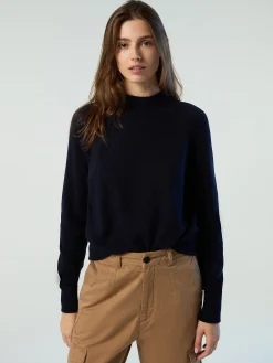 Outlet^North Sails 'Eco Cashmere Mock-neck NAVY BLUE