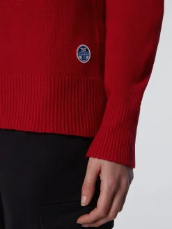 Outlet^North Sails 'Eco Cashmere Mock-neck RED