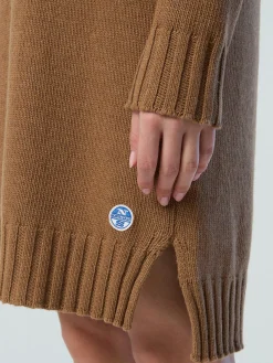 Outlet^North Sails 'Eco Cashmere Roll-neck Dress CAMEL