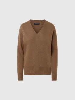 Outlet^North Sails 'Eco Cashmere V-neck Sweater CAMEL