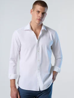 Shirts^North Sails 'Eco Stretch Poplin Shirt WHITE
