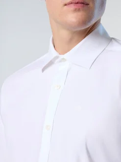 Shirts^North Sails 'Eco Stretch Poplin Shirt WHITE