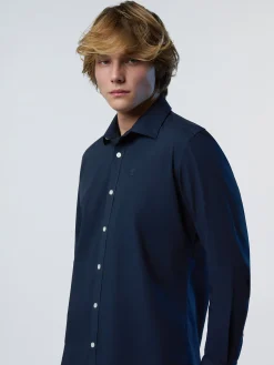Shirts^North Sails 'Eco Stretch Poplin Shirt NAVY BLUE