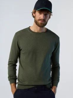 Sweaters & Cardigans^North Sails 'Fine Eco Cotton Sweater DUSTY OLIVE MELANGE