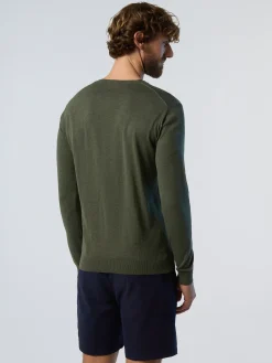 Sweaters & Cardigans^North Sails 'Fine Eco Cotton Sweater DUSTY OLIVE MELANGE
