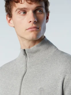 Outlet^North Sails 'Full-zip Cardigan GREY MELANGE