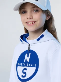 Sweatshirts & Hoodies^North Sails 'Full-zipper Hoodie With Maxi Logo WHITE