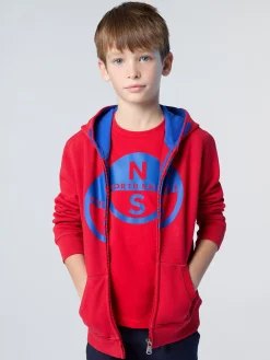 Sweatshirts & Hoodies^North Sails 'Full-zipper Hoodie With Maxi Logo RED