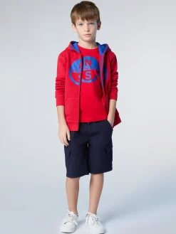 Sweatshirts & Hoodies^North Sails 'Full-zipper Hoodie With Maxi Logo RED