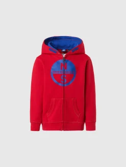 Sweatshirts & Hoodies^North Sails 'Full-zipper Hoodie With Maxi Logo RED