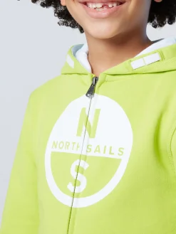 Sweatshirts & Hoodies^North Sails 'Full-zipper Hoodie With Maxi Logo ACID LIME