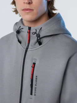 Sweatshirts & Hoodies^North Sails 'Full-zipper Scuba Fleece Hoodie SLATE GREY