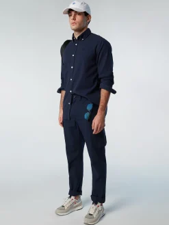 Outlet^North Sails 'Gabardine Shirt NAVY BLUE
