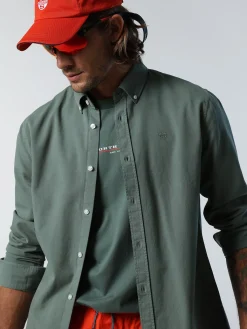 Outlet^North Sails 'Gabardine Shirt MILITARY GREEN
