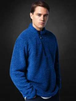 Mid & Baselayers|Mid & Baselayers^North Sails 'High Loft Smock OCEAN BLUE