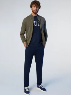 Sweaters & Cardigans^North Sails 'High-neck Zipper Sweater DUSTY OLIVE