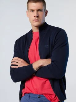 Sweaters & Cardigans^North Sails 'High-neck Zipper Sweater NAVY BLUE