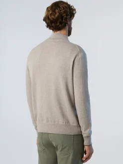 Sweaters & Cardigans^North Sails 'High-neck Zipper Sweater CONCRETE MELANGE