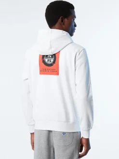 Outlet^North Sails 'Hoodie With Graphic Prints WHITE