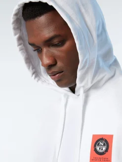Outlet^North Sails 'Hoodie With Graphic Prints WHITE