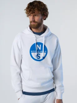 Sweatshirts & Hoodies^North Sails 'Hoodie With Maxi Print WHITE