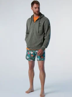Sweatshirts & Hoodies^North Sails 'Hoodie With Palm Tree Print DUSTY OLIVE