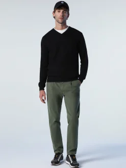 Outlet^North Sails 'Jumper With V-neck BLACK