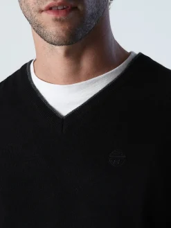 Outlet^North Sails 'Jumper With V-neck BLACK