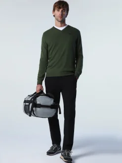 Outlet^North Sails 'Jumper With V-neck IVY GREEN