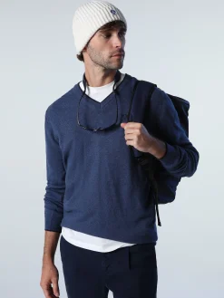 Outlet^North Sails 'Jumper With V-neck CHINA BLUE MELANGE