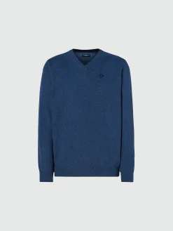 Outlet^North Sails 'Jumper With V-neck CHINA BLUE MELANGE