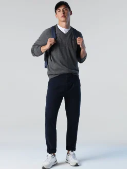 Outlet^North Sails 'Jumper With V-neck MEDIUM GREY MELANGE