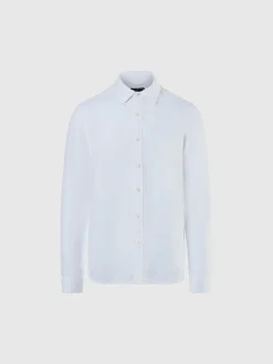 Shirts^North Sails 'Long-sleeved Linen Shirt WHITE