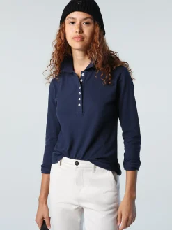 Outlet^North Sails 'Long-sleeved Polo Shirt NAVY BLUE