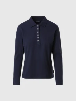 Outlet^North Sails 'Long-sleeved Polo Shirt NAVY BLUE