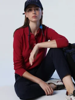 Outlet^North Sails 'Long-sleeved Polo Shirt DEEP CHERRY