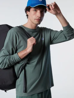 Outlet^North Sails 'Long-sleeved Top With Logo MILITARY GREEN