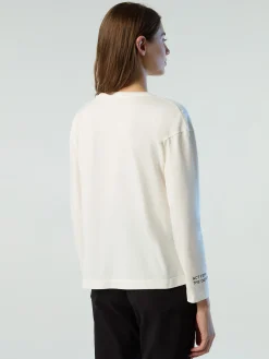 Outlet^North Sails 'Long-sleeved T-shirt With Slogan Prints MARSHMALLOW